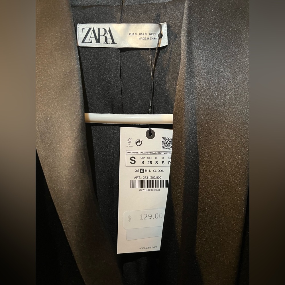 Velvet zara blazer small. NWT